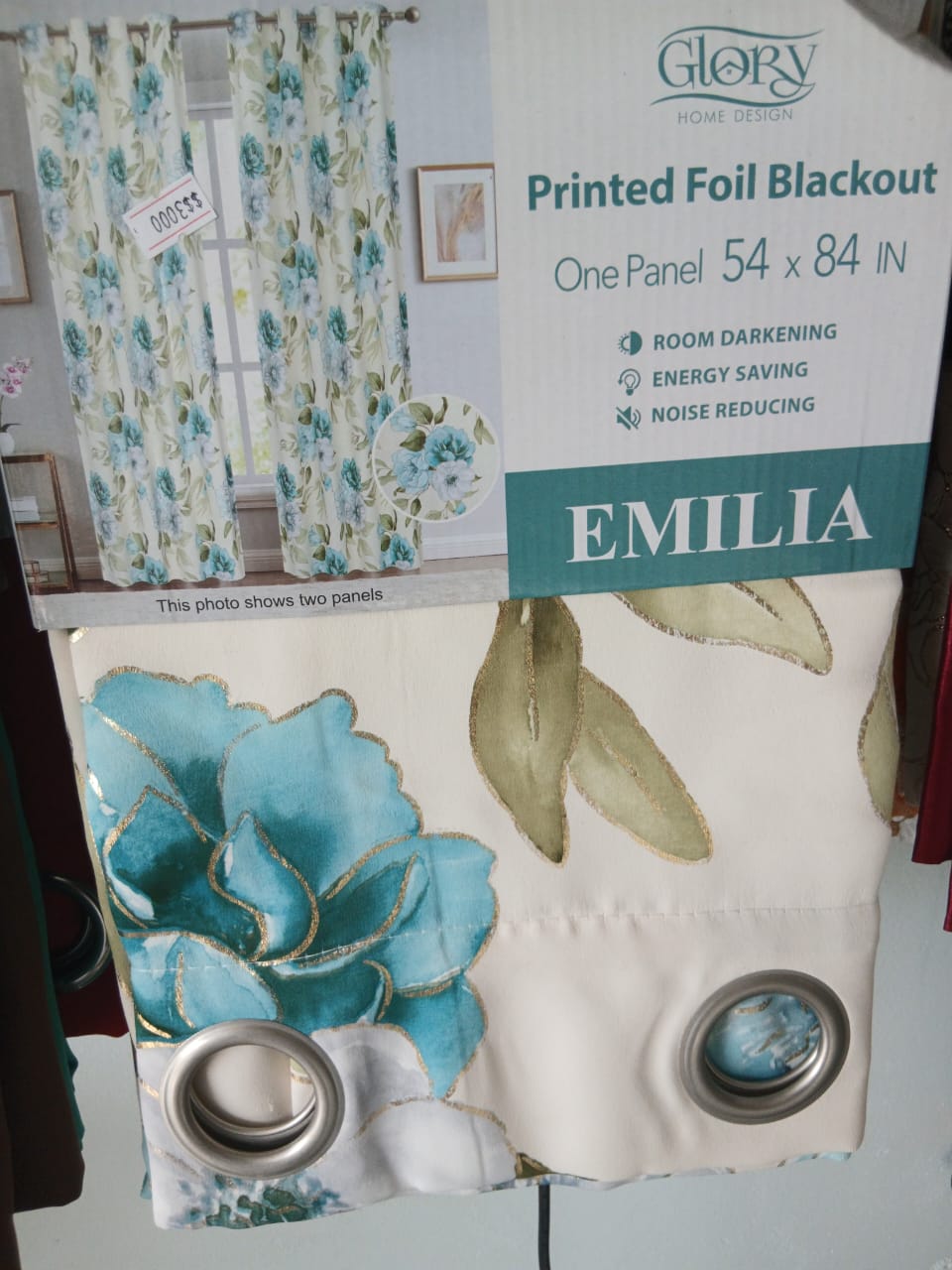 Emilia Printed Foil Blackout