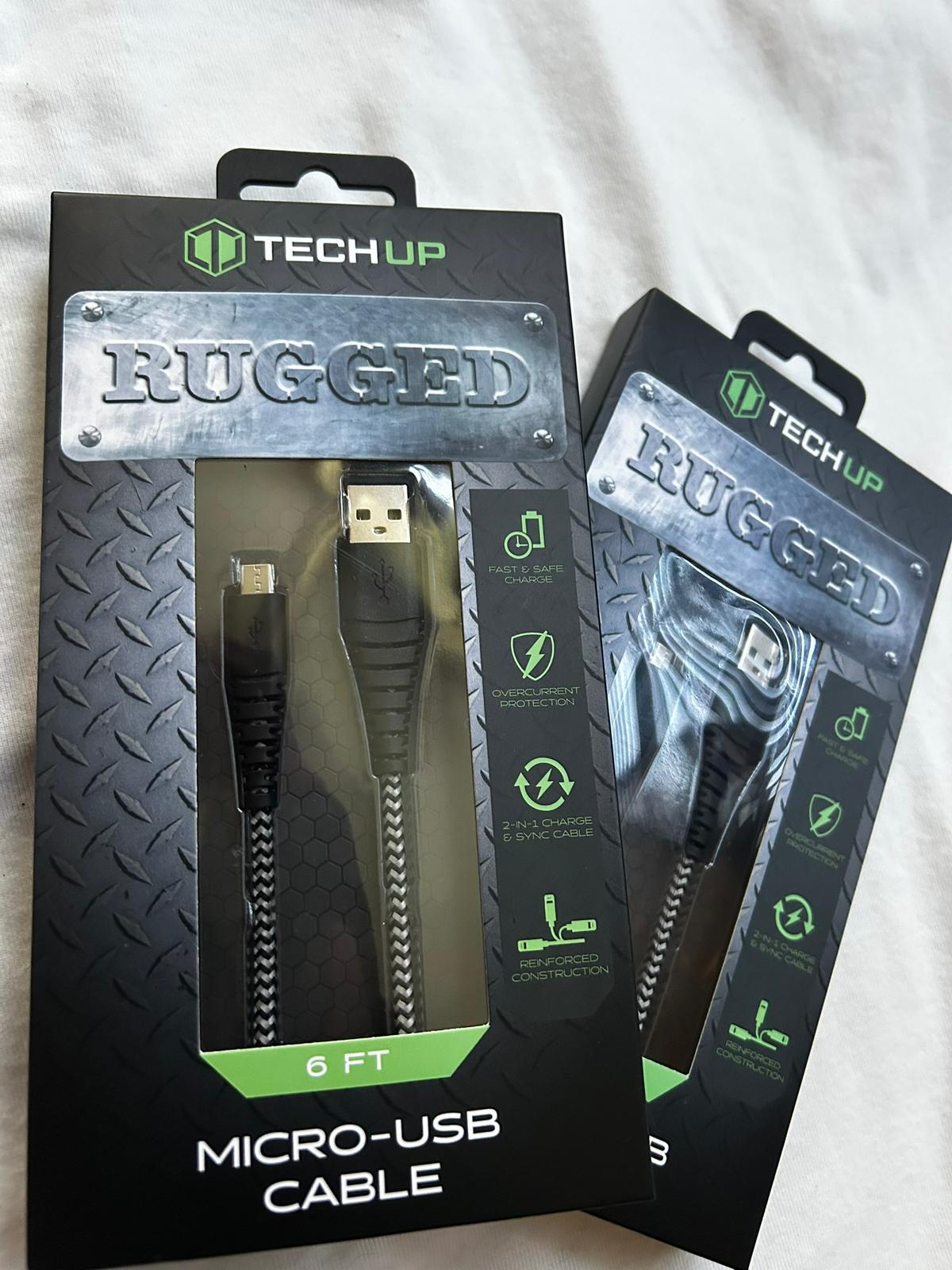 TechUp Rugged Micro USB Cable 6 ft